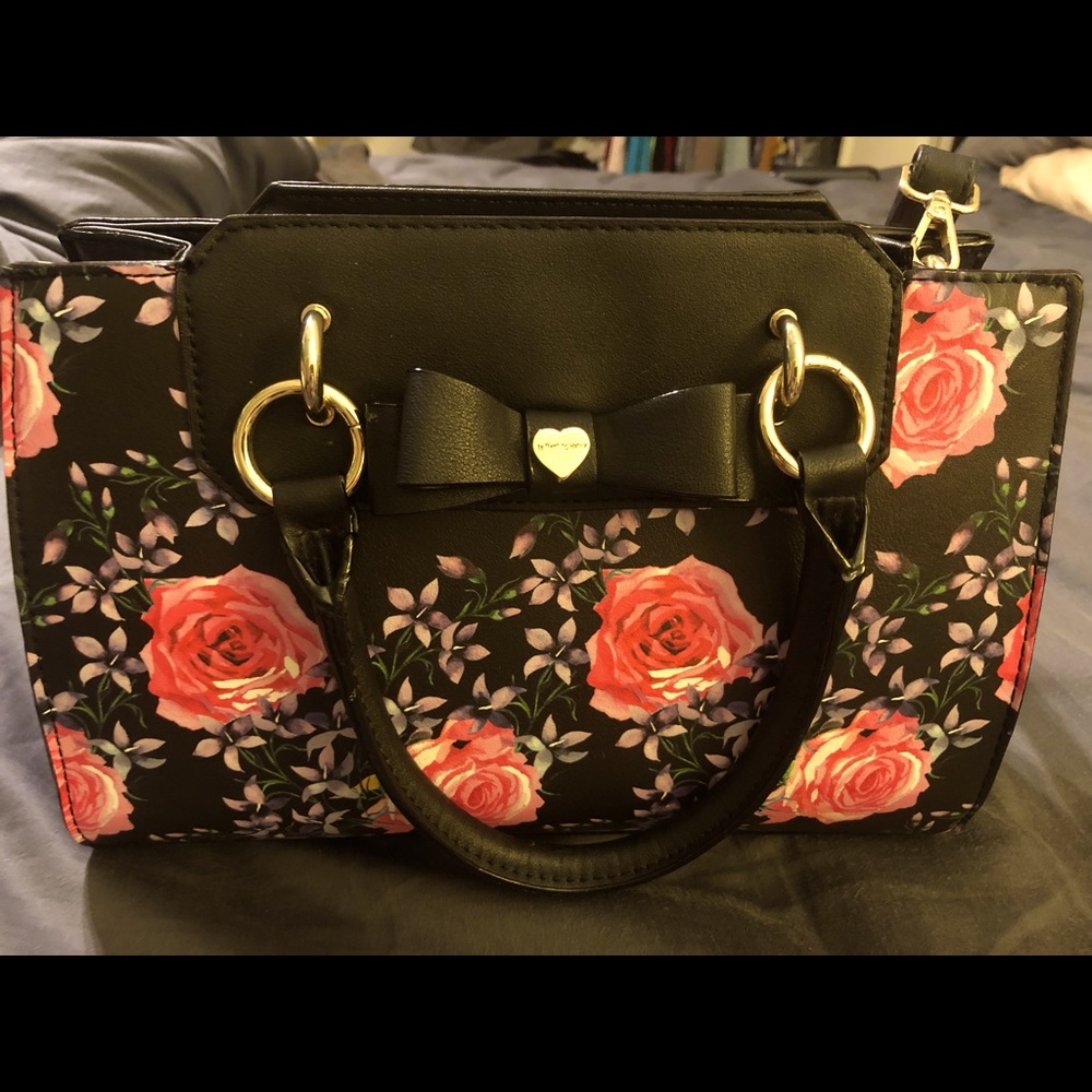 New Betsy Johnson Roses Satchel